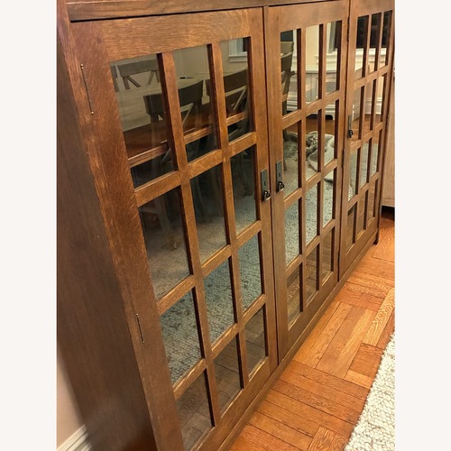 Used Vintage/Antique Dark Brown Wood Bookcase for sale on AptDeco