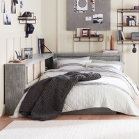 Pottery Barn Teen Costa Dark Gray Wood Full Bed
