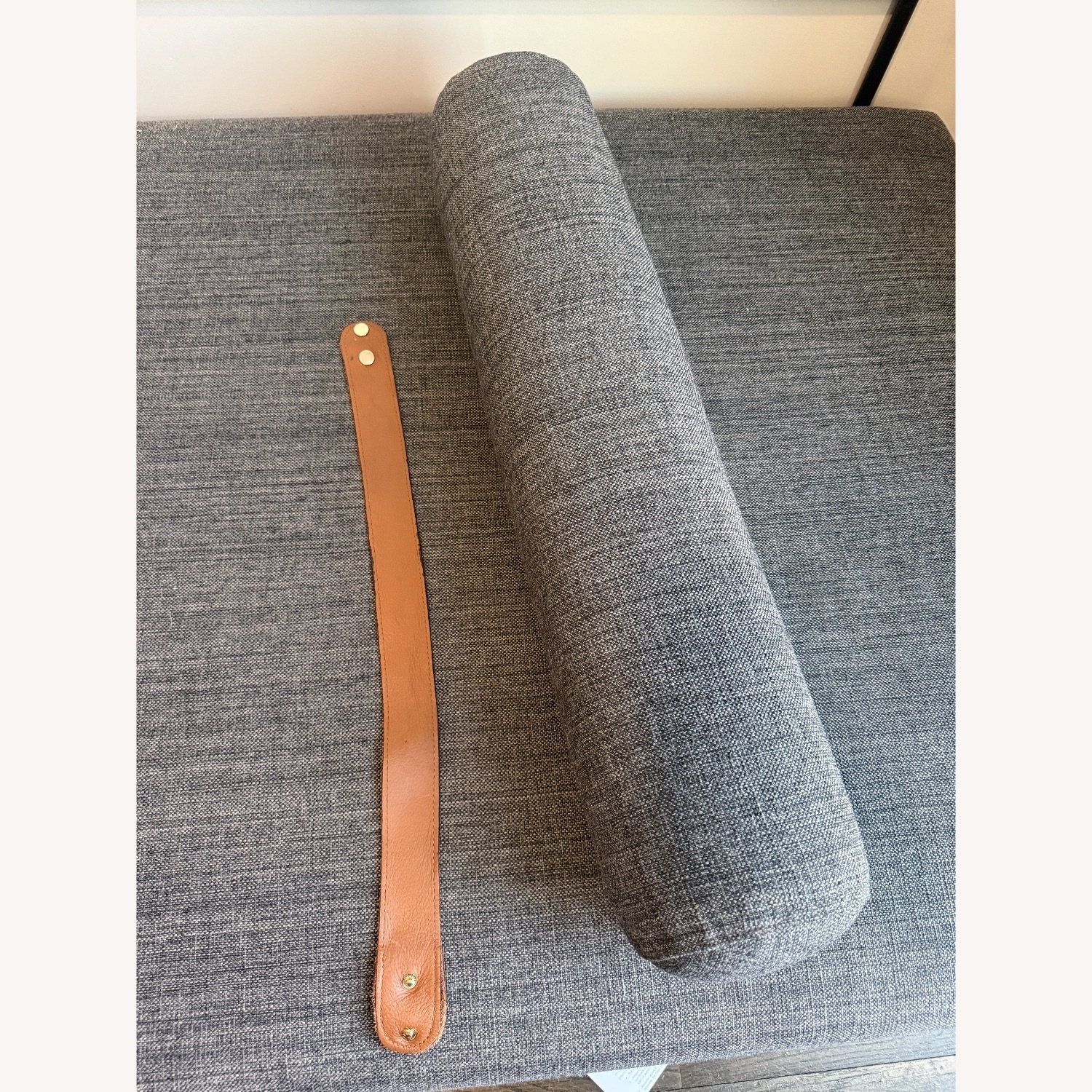 AllModern 81" Convertible Sofa Dark Grey - image-3