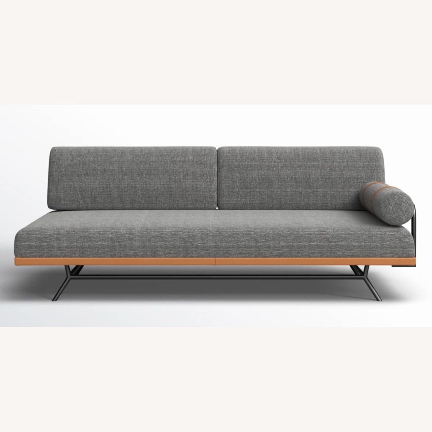 AllModern 81" Convertible Sofa Dark Grey - image-9