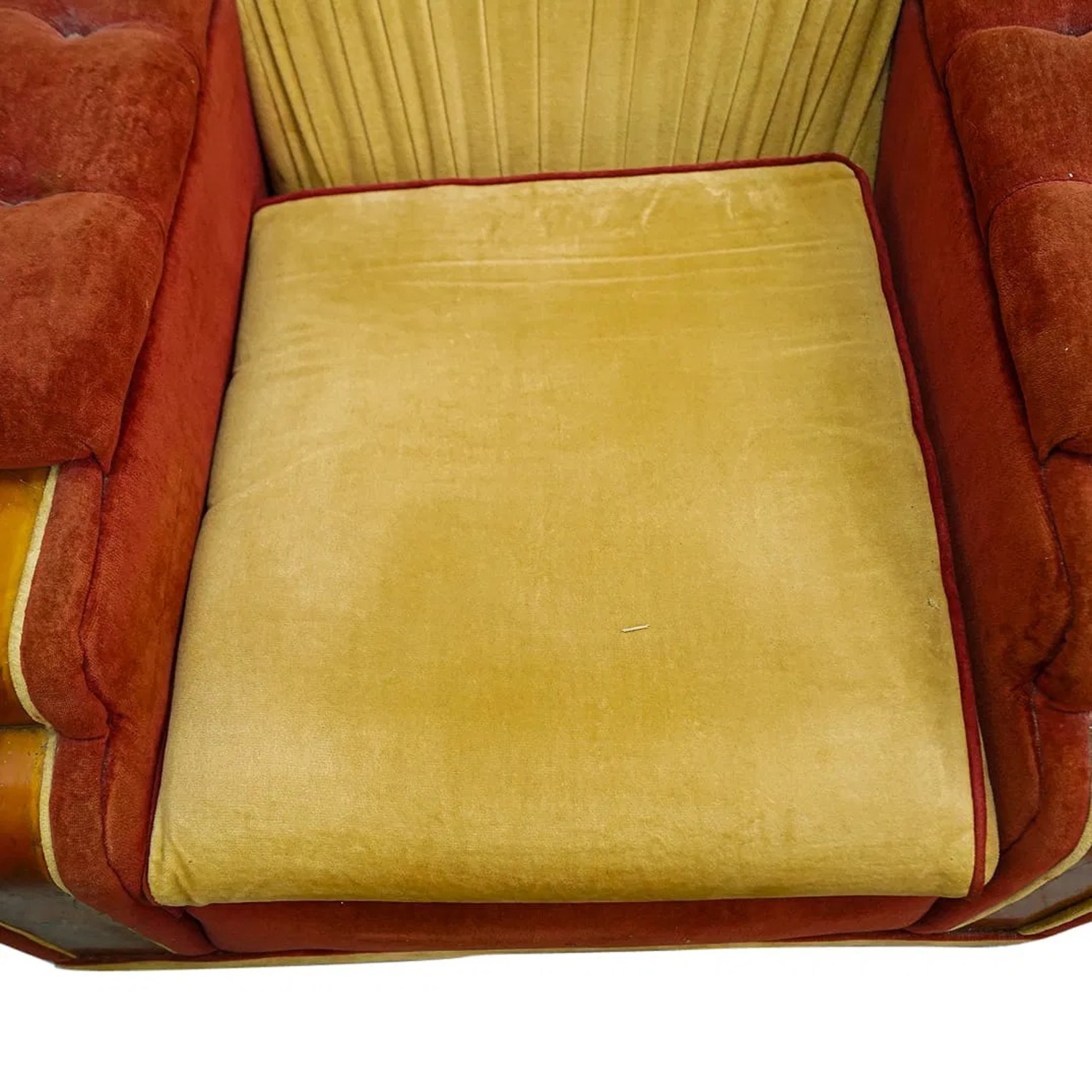 Art Deco Bakelite Inlaid & Velvet Gothic Armchair - image-3