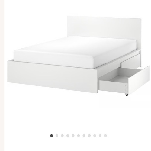 Used IKEA Malm Storage Bed with 4 Drawers  for sale on AptDeco