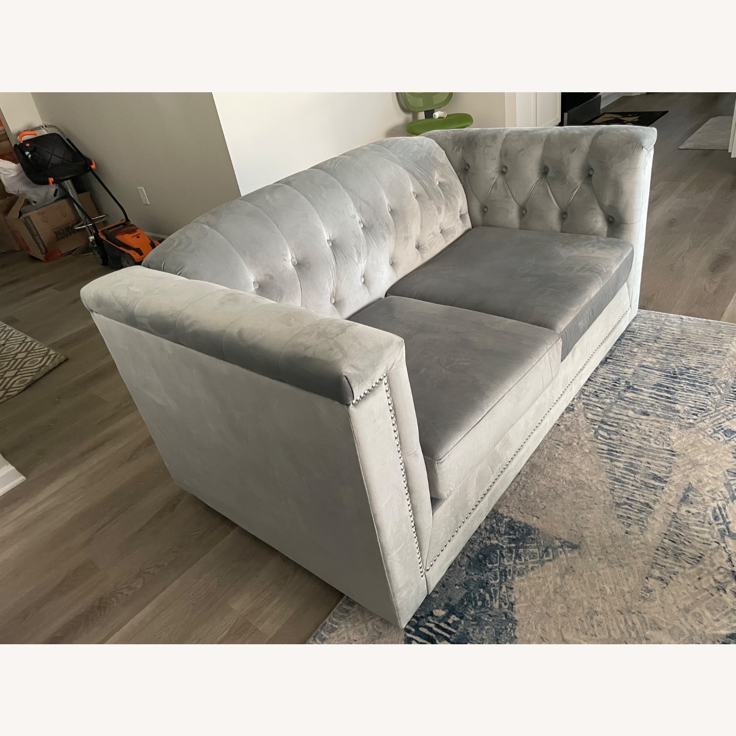 Ashley Furniture Light Gray Josanna Loveseat  - image-3