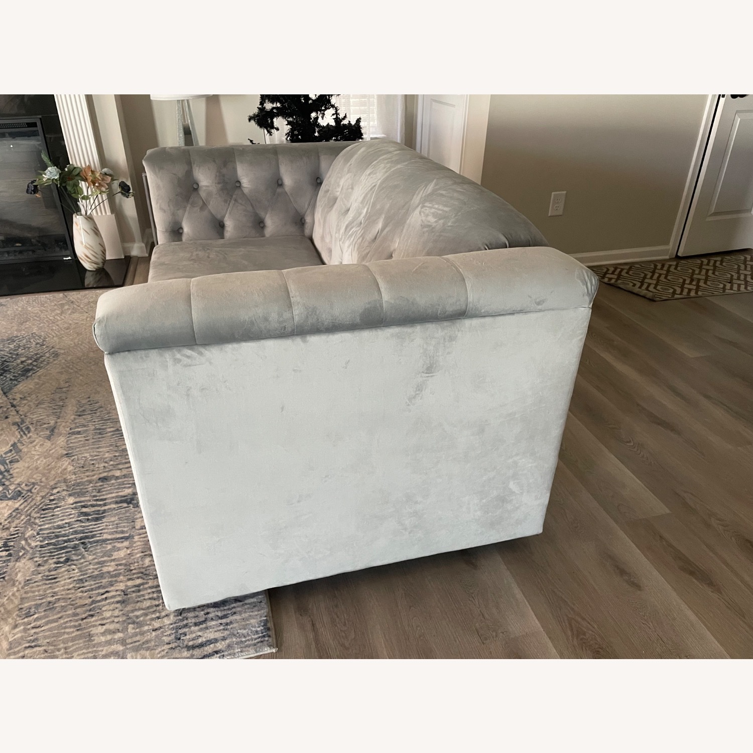 Ashley Furniture Light Gray Josanna Loveseat  - image-2