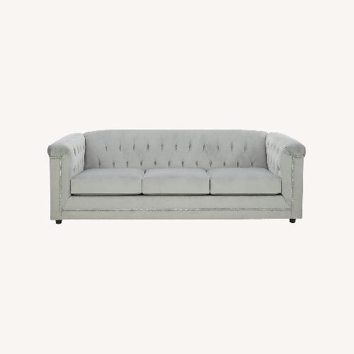 Used Ashley Furniture Light Gray Polyurethane Sofa for sale on AptDeco