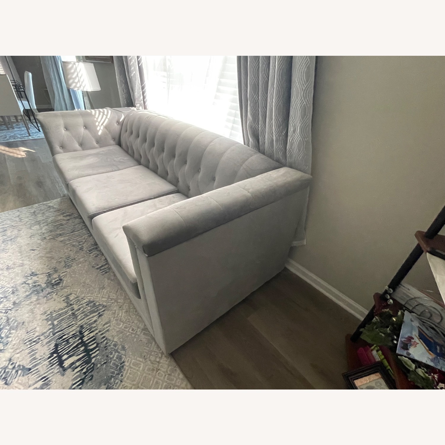 Ashley Furniture Light Gray Polyurethane Sofa - image-2