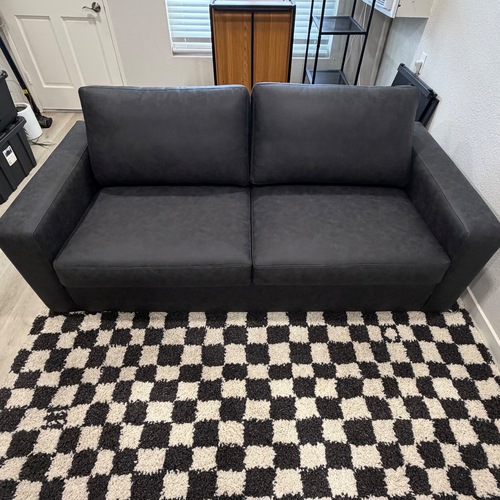 Used Living Spaces Dark Gray 2 Seater Sofa for sale on AptDeco