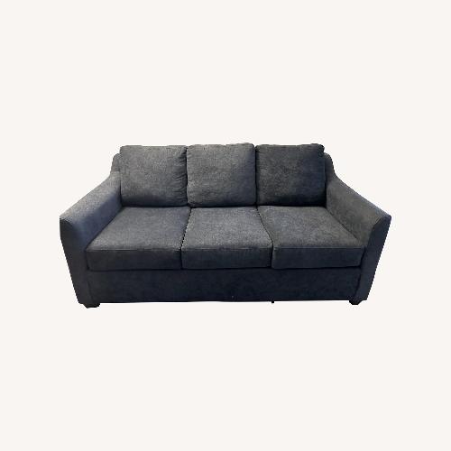 Used Living Spaces Blue Fabric Sleeper Sofa for sale on AptDeco