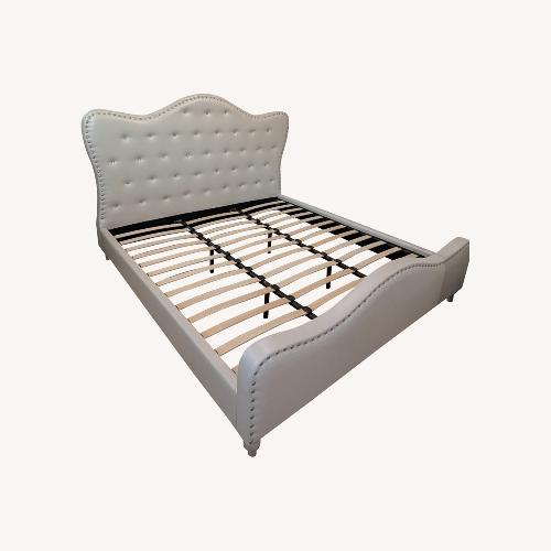Used ​White King Size Bed for sale on AptDeco