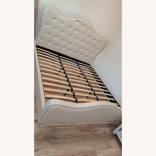 Used ​White King Size Bed for sale on AptDeco