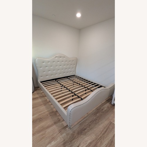Used ​White King Size Bed for sale on AptDeco