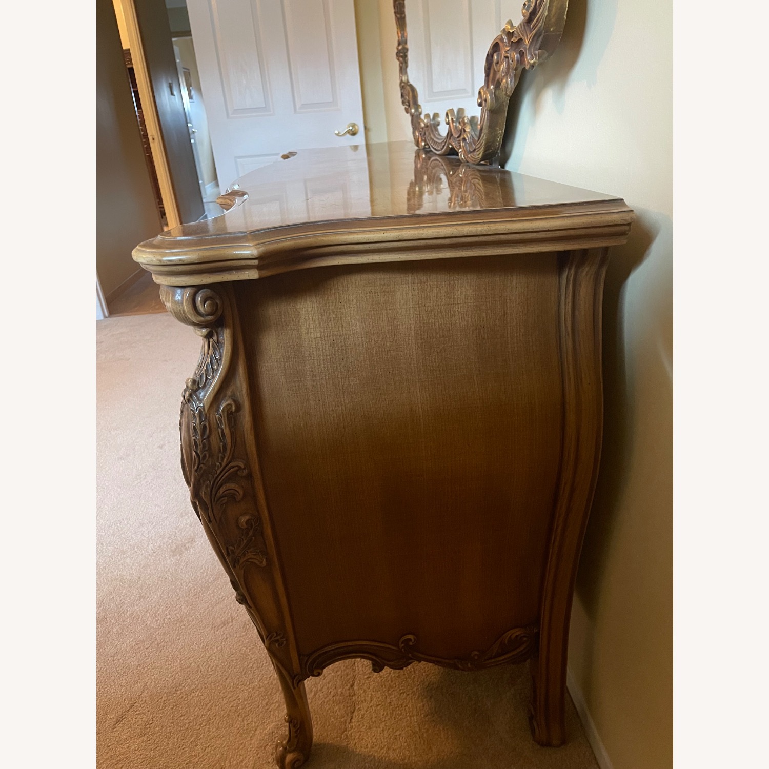 Vintage/Antique French Provincial Wood Dresser - image-7