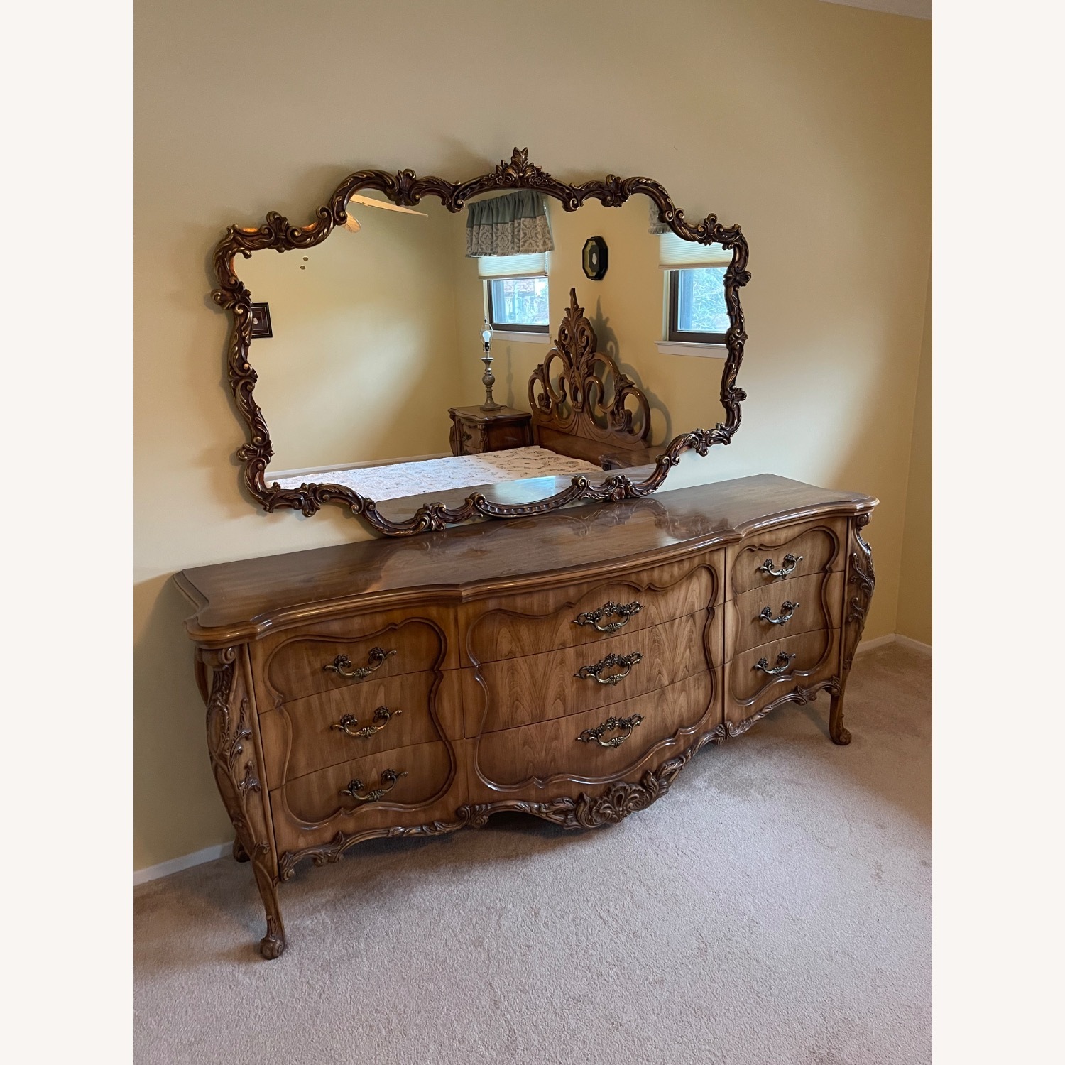 Vintage/Antique French Provincial Wood Dresser - image-0