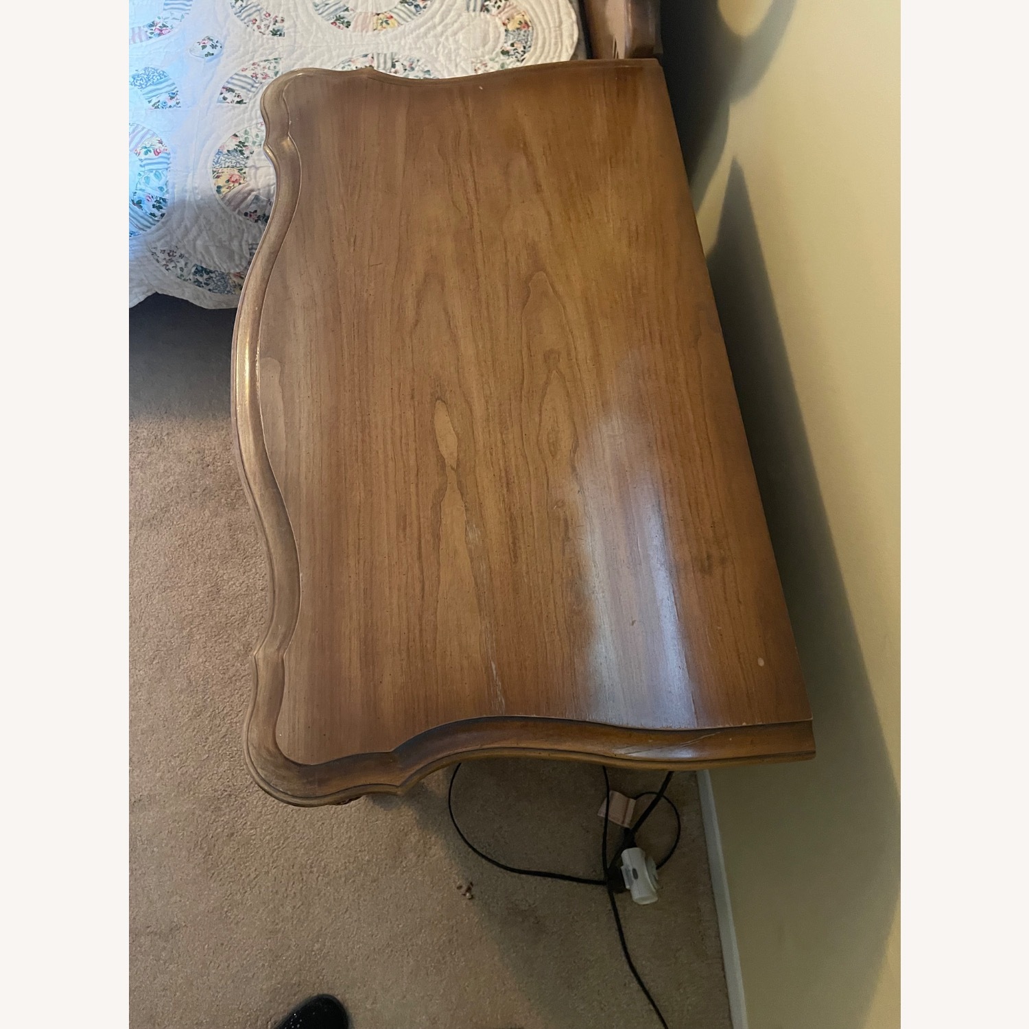 Vintage/Antique French Provincial Wood Nightstands - image-5