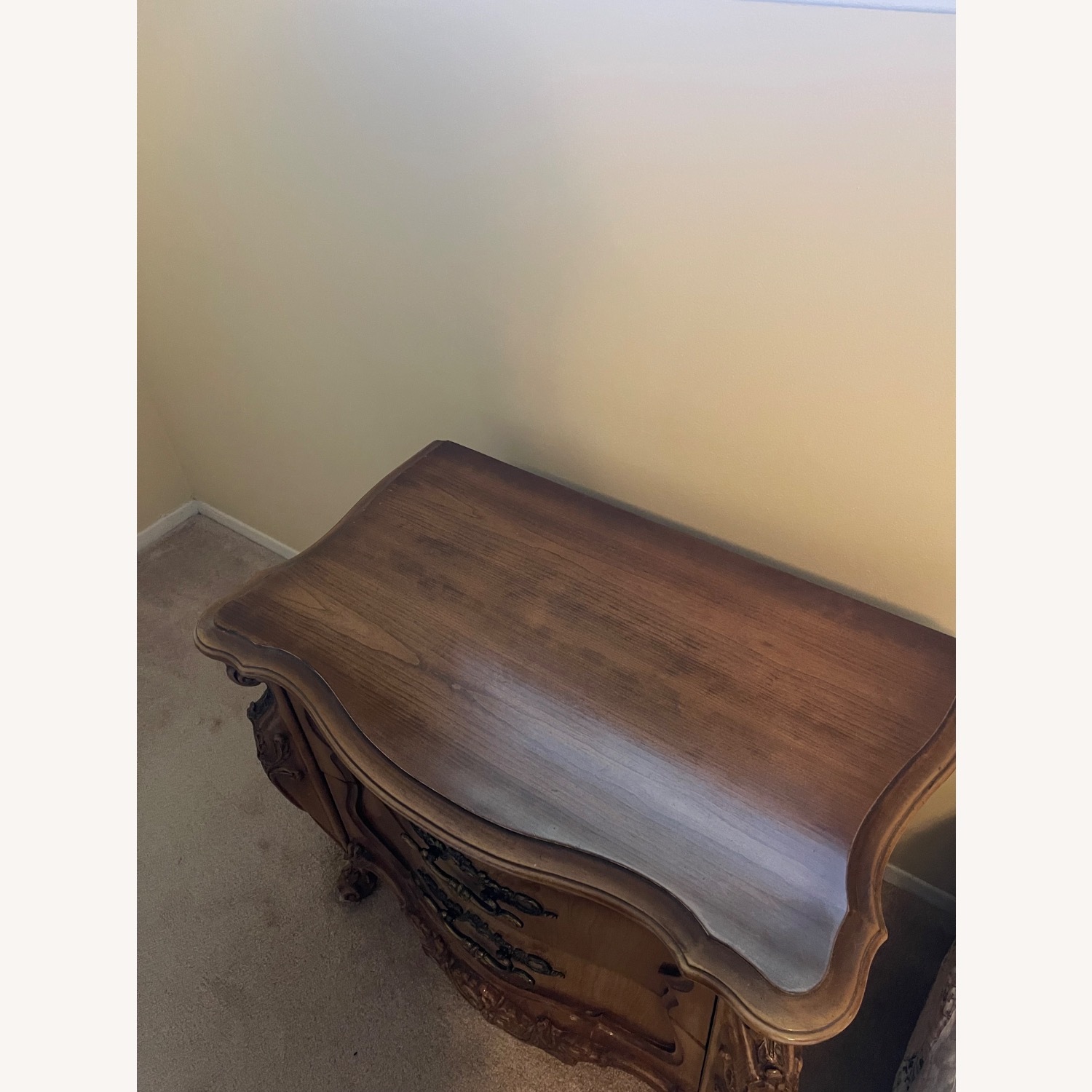 Vintage/Antique French Provincial Wood Nightstands - image-2