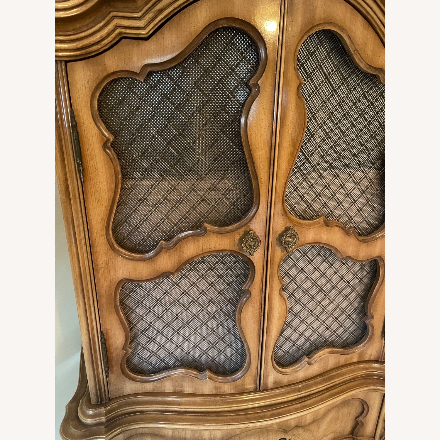 Vintage/Antique French Provincial Wood Armoire - image-15