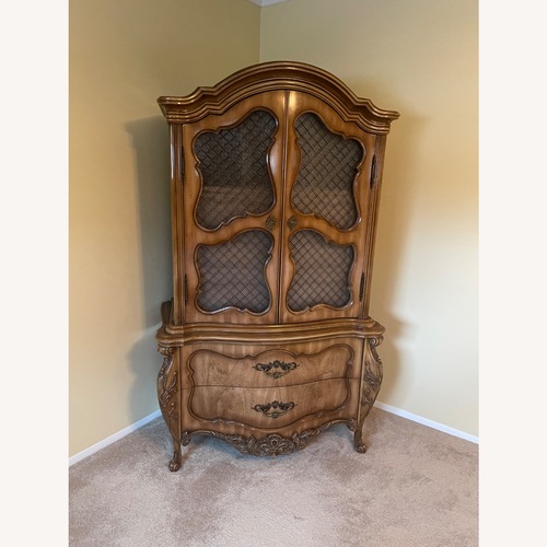 Used Vintage/Antique French Provincial Wood Armoire for sale on AptDeco