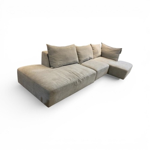 Used Jason Furniture L-Shape Fabric Sectional Gray for sale on AptDeco