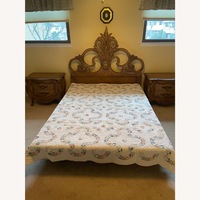 Vintage/Antique French Provincial Carved Headboard