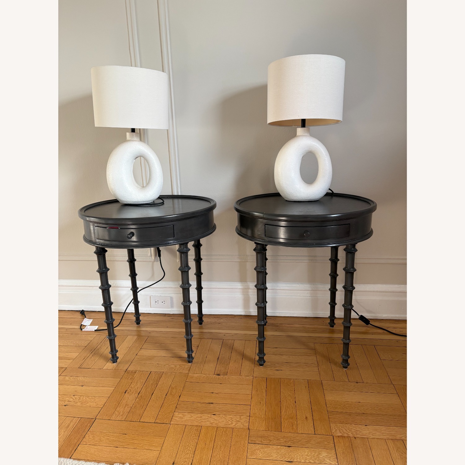 NOIR Furniture Dark Brown Wood Side Tables - image-4