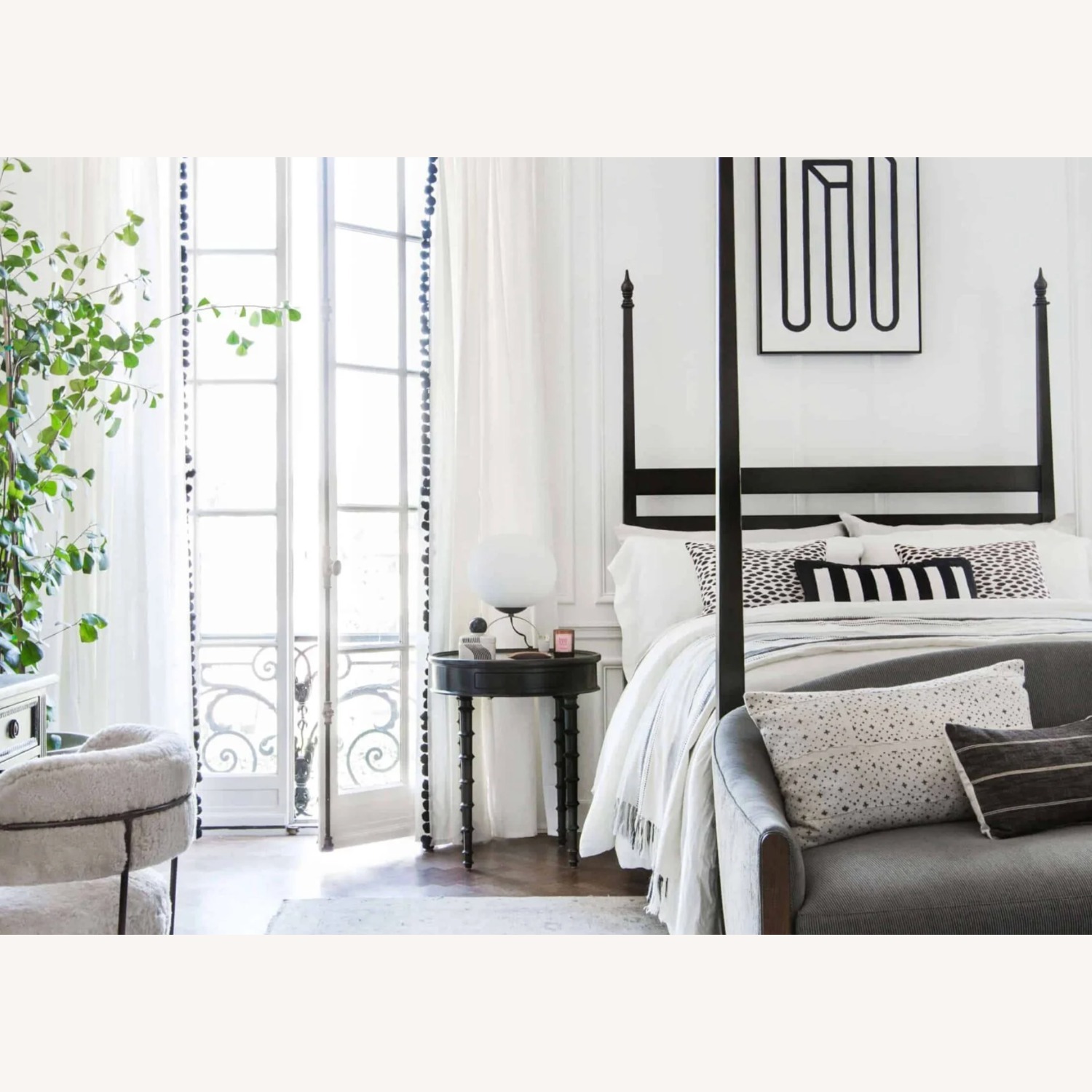 NOIR Furniture Dark Brown Wood Side Tables - image-1