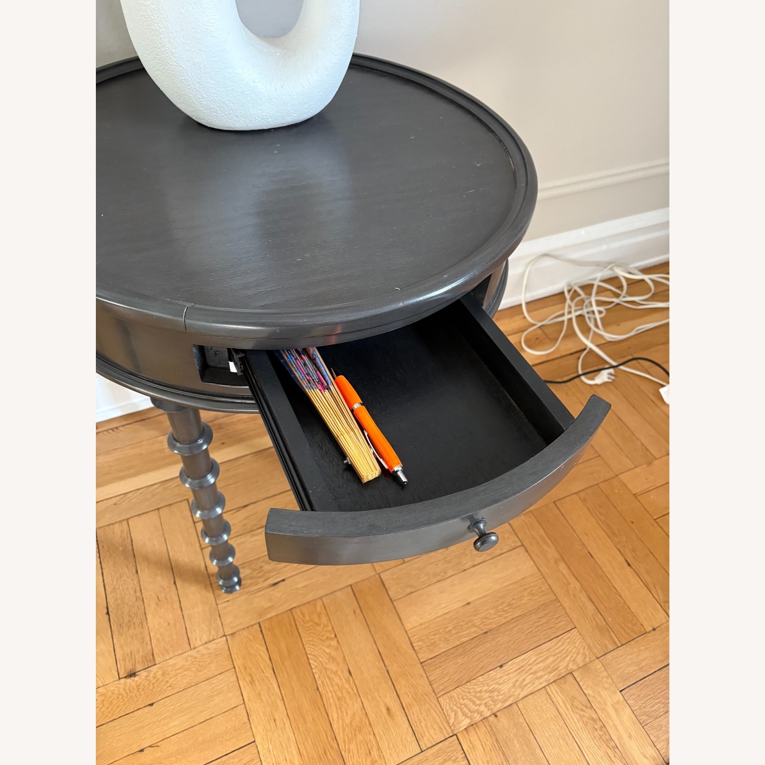 NOIR Furniture Dark Brown Wood Side Tables - image-2