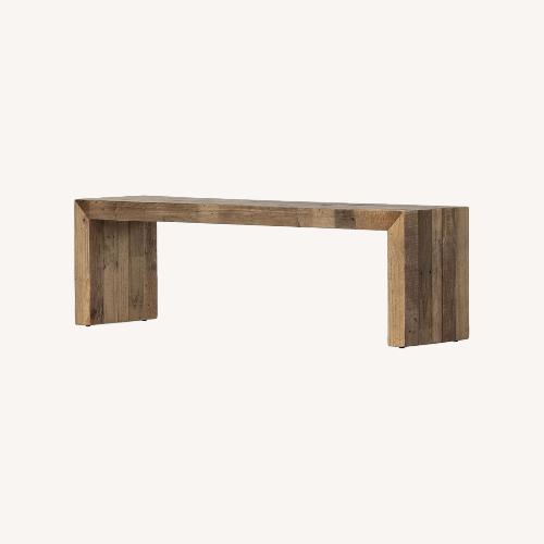 Used West Elm Emmerson Solid Wood Dining Bench 58" for sale on AptDeco