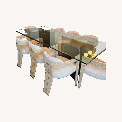 Used Natural Glass Dining Table for sale on AptDeco