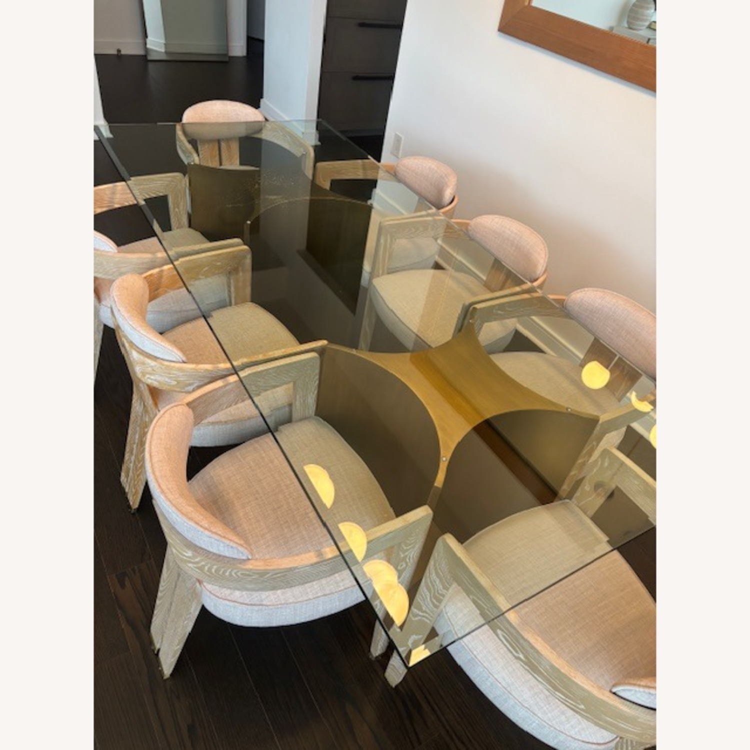 Natural Glass Dining Table - image-2