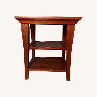 Natural Wood Side Table