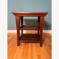 Natural Wood Side Table