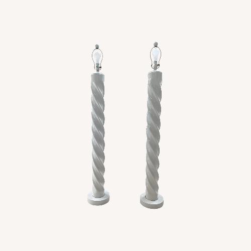 Used Light Gray Floor Lamp for sale on AptDeco