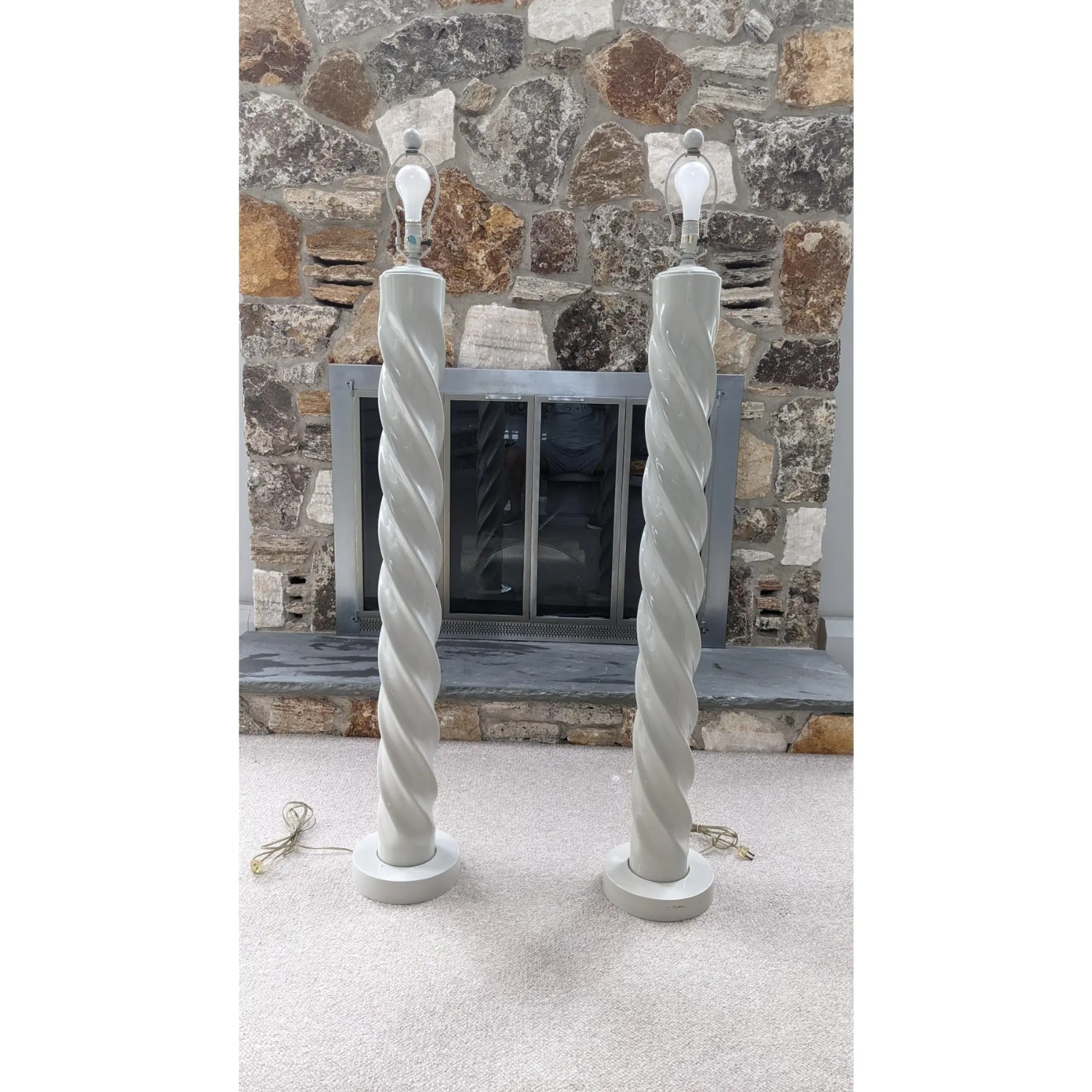 Light Gray Floor Lamp - image-2