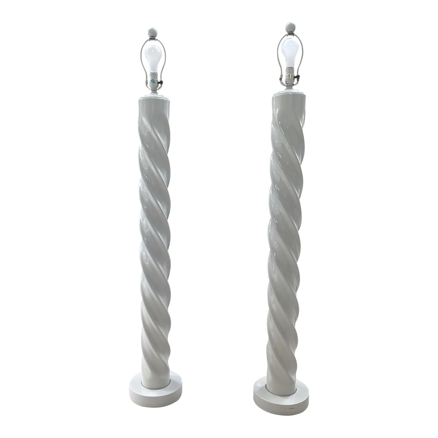 Light Gray Floor Lamp - image-6