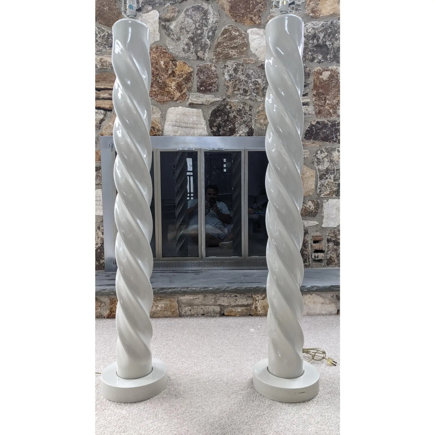 Light Gray Floor Lamp - image-1