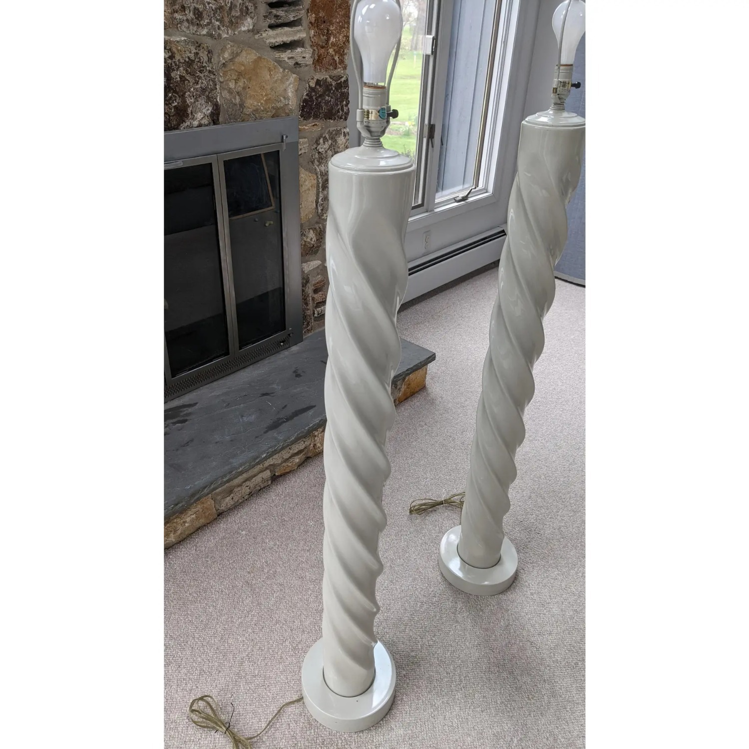 Light Gray Floor Lamp - image-5