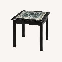 Blue & Gold Side Table