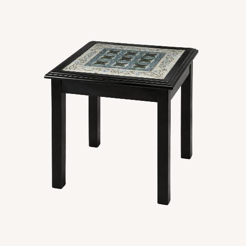 Used Blue & Gold Side Table for sale on AptDeco