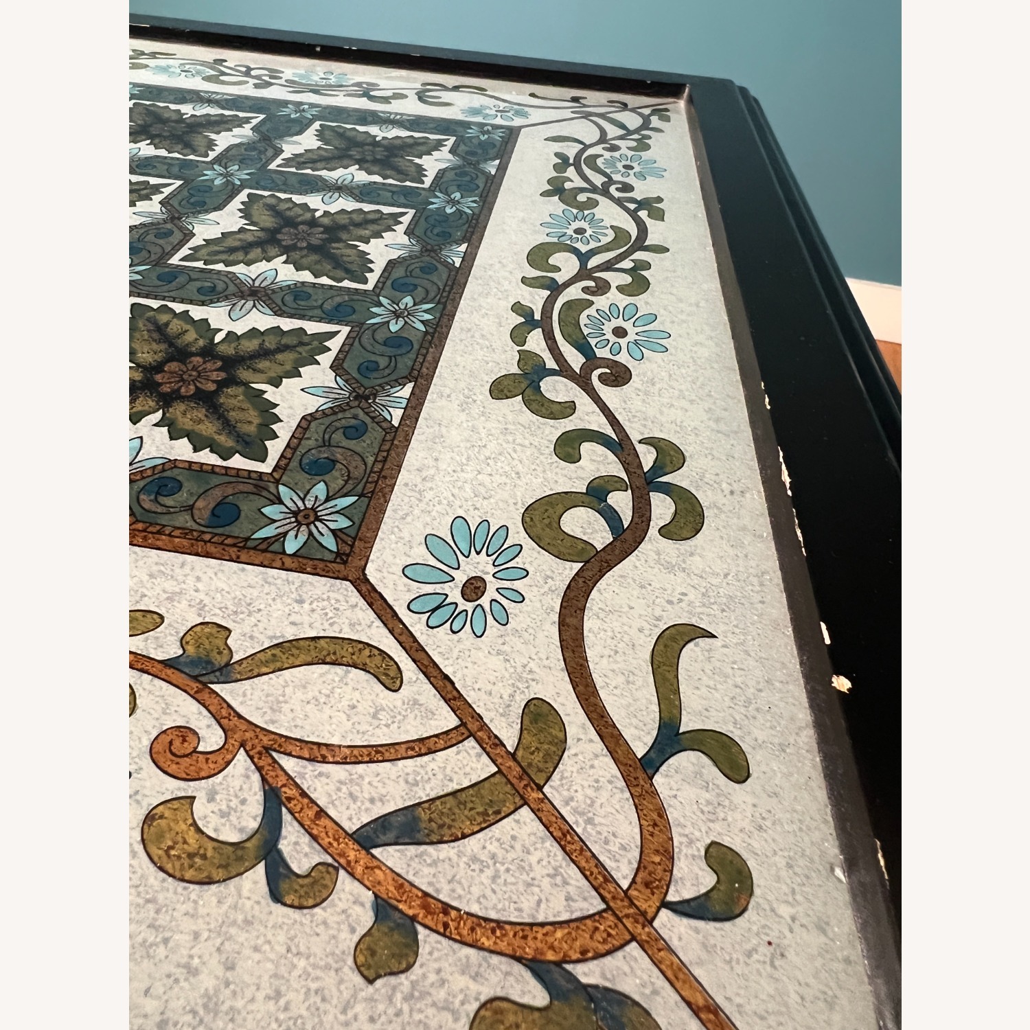 Blue & Gold Side Table - image-3