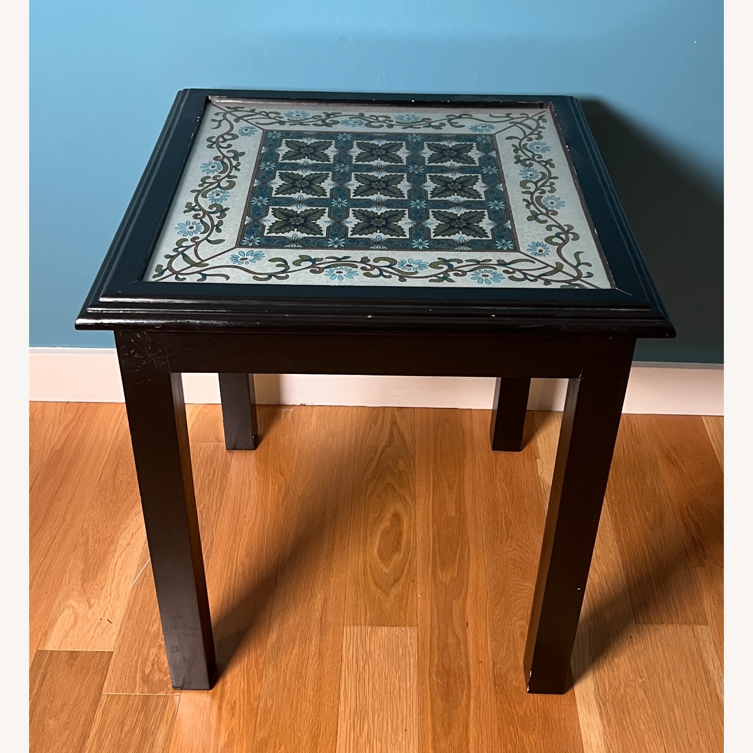 Blue & Gold Side Table - image-1