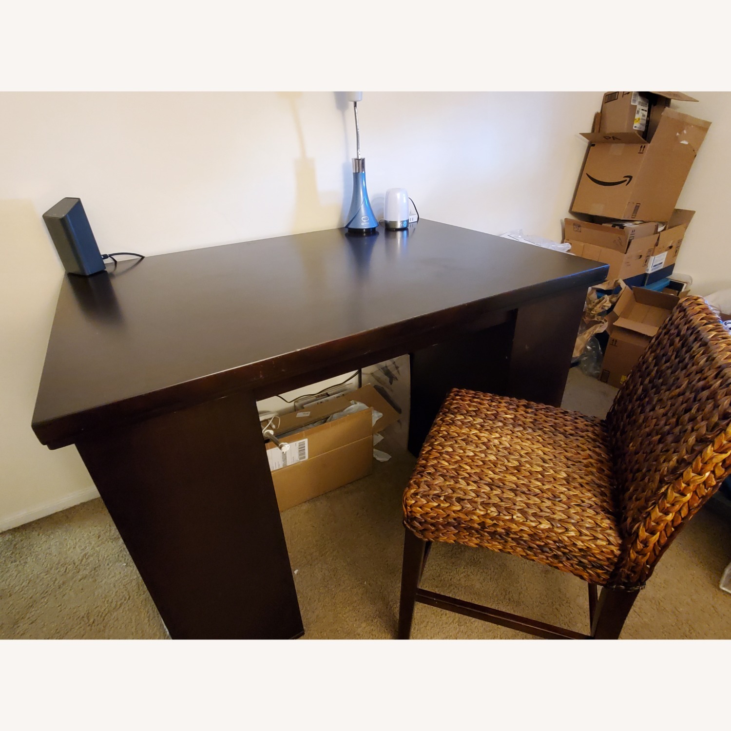 Venture Horizon Project Center Desk with Two 9-Cubby Bookcase  - image-3