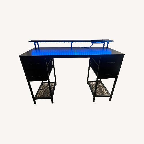 Used Modern Office/Gaming Desk with Drawers for sale on AptDeco