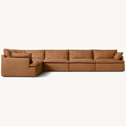 Used Restoration Hardware Sectional Leather Sofa for sale on AptDeco