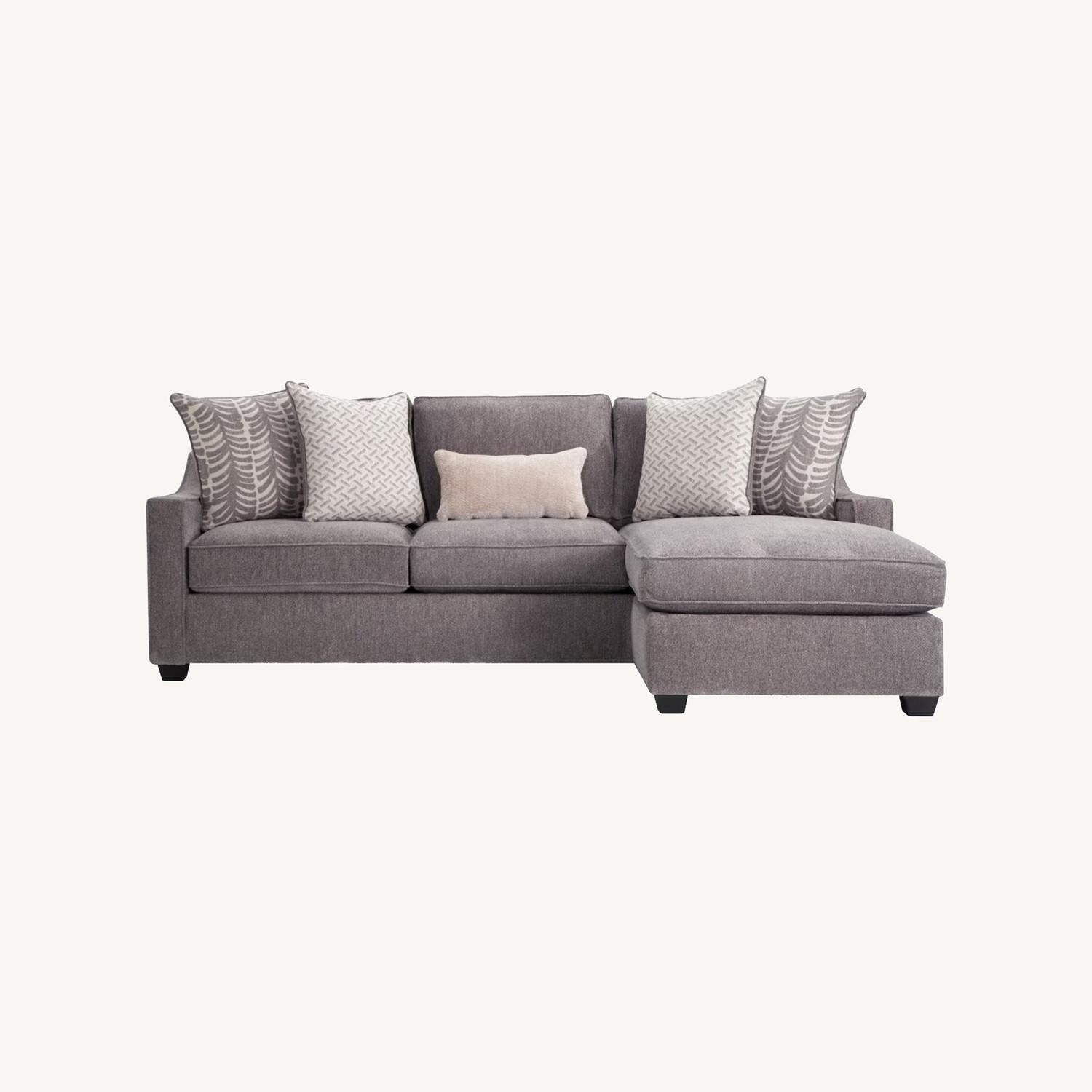 Bob's Discount Furniture Willow Grey 3 Seater Sectional - image-0