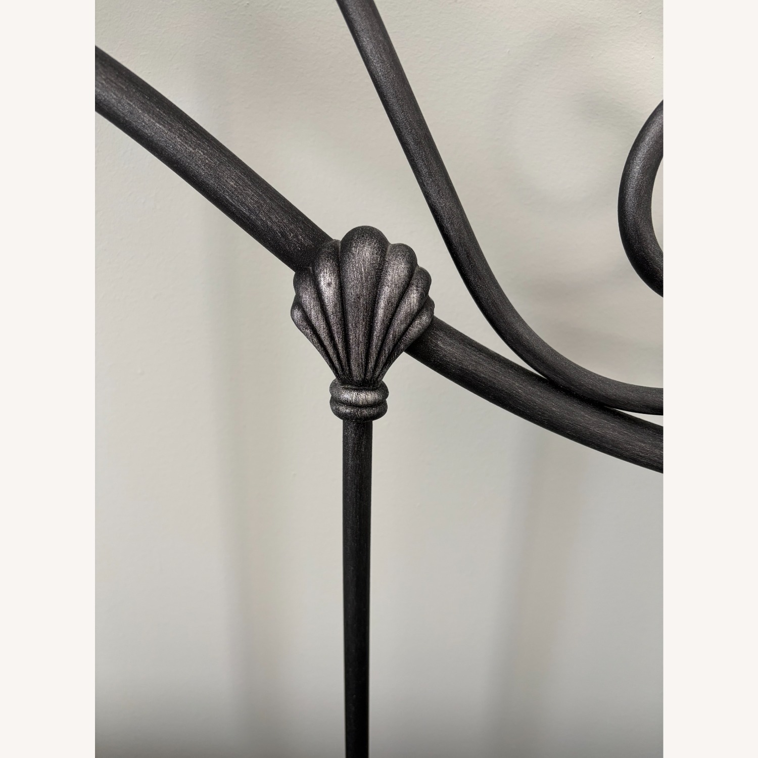 Classic Gray Metal Queen Bed Frame - image-3