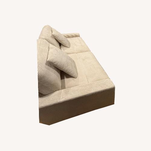 Used Cream Two Seater Loveseat for sale on AptDeco