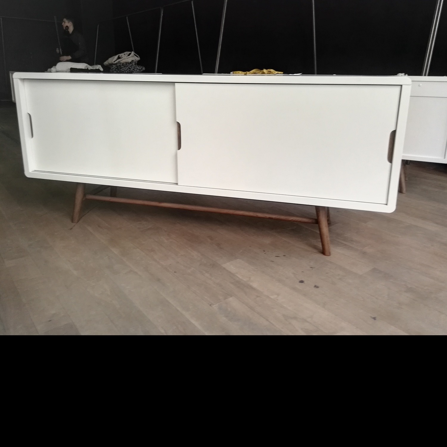 Structube 2-Door Sideboard W Elm Wood Legs - image-4