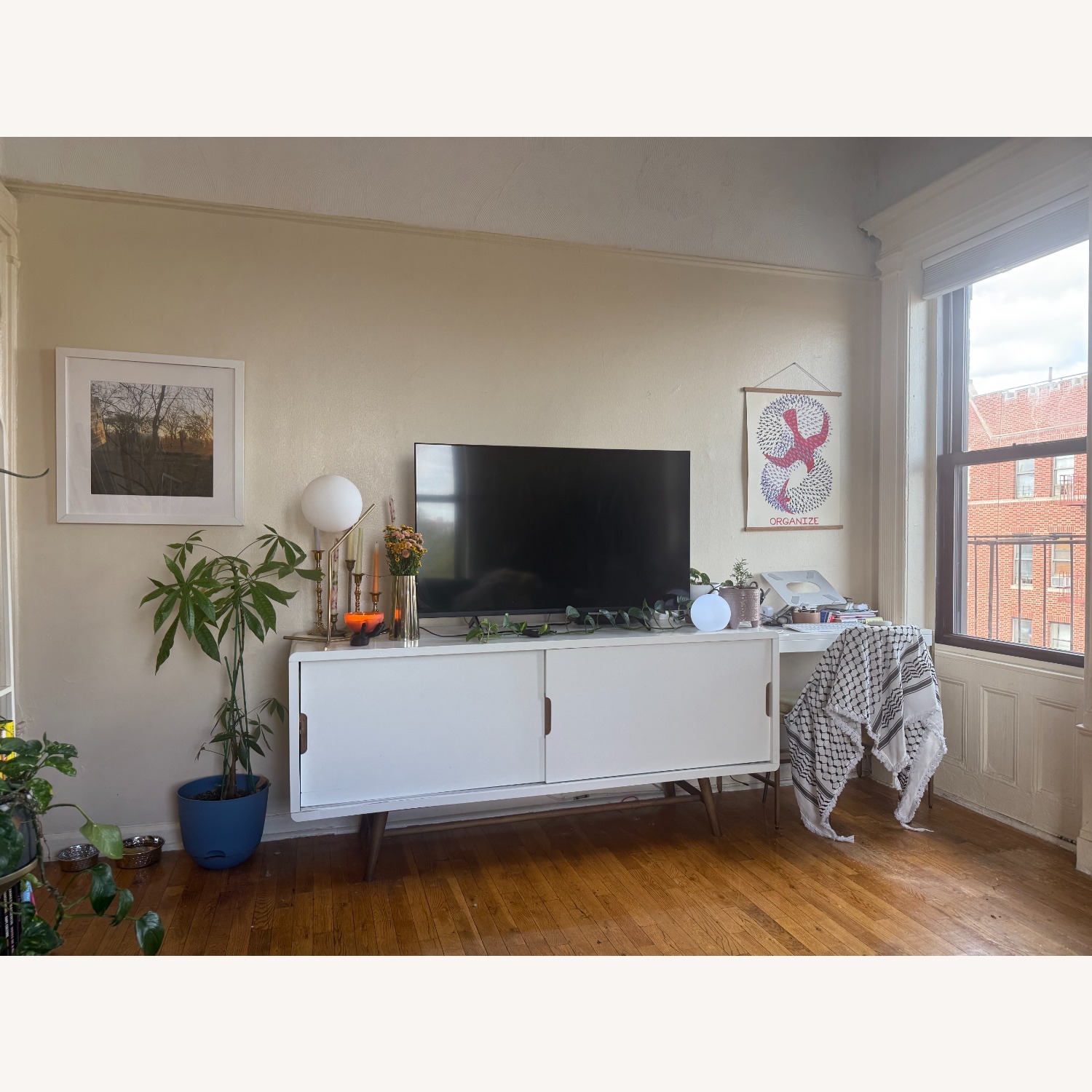 Structube 2-Door Sideboard W Elm Wood Legs - image-8