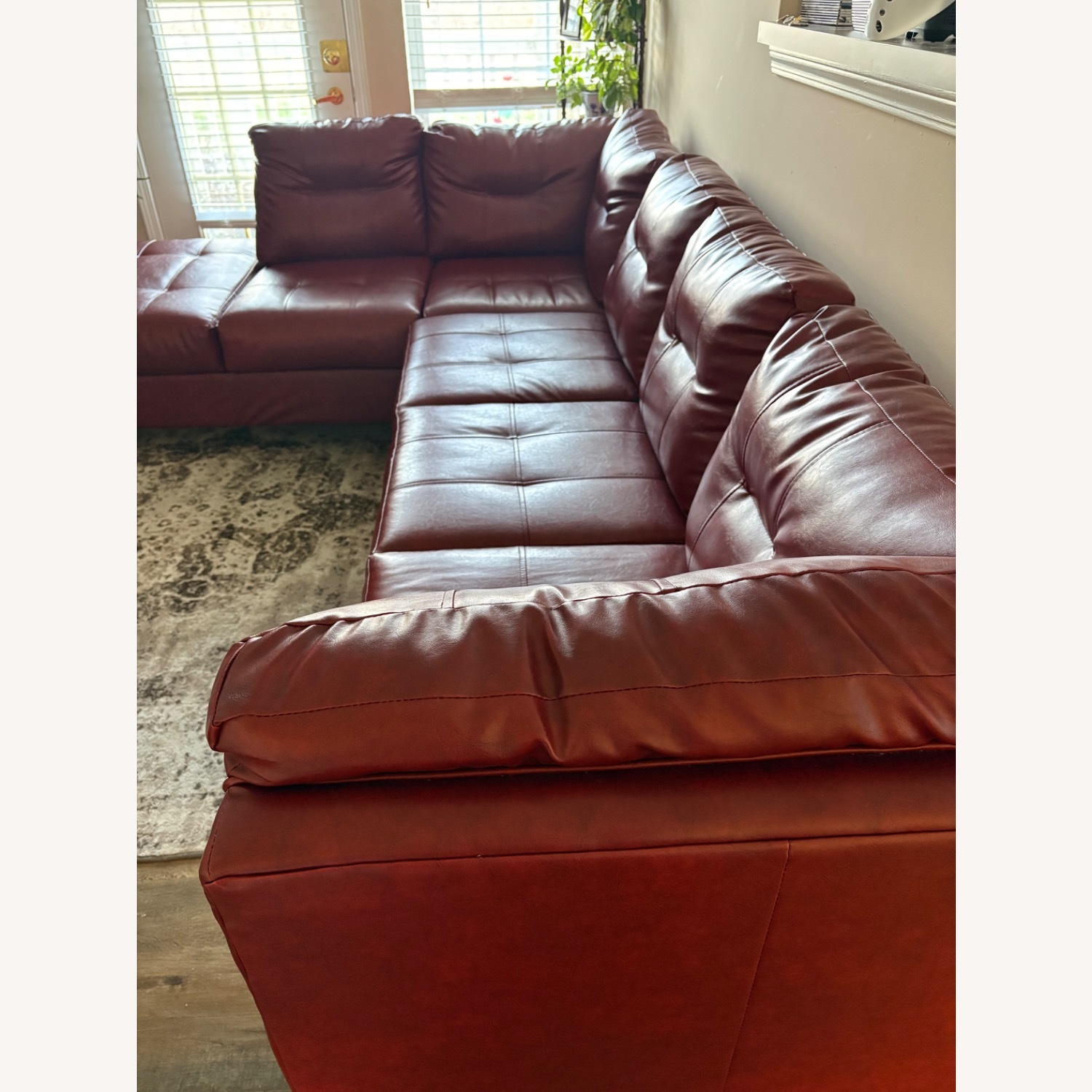 Hughes Furniture Red 2 Piece Sectional - image-2