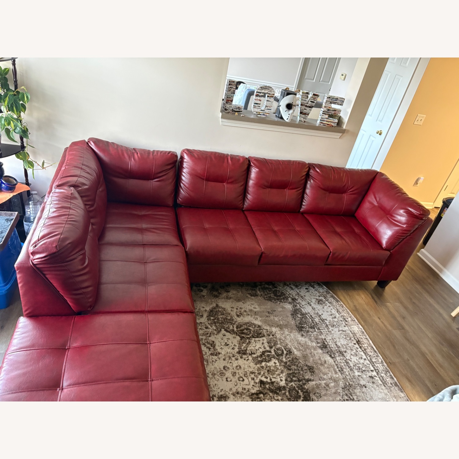 Hughes Furniture Red 2 Piece Sectional - image-3